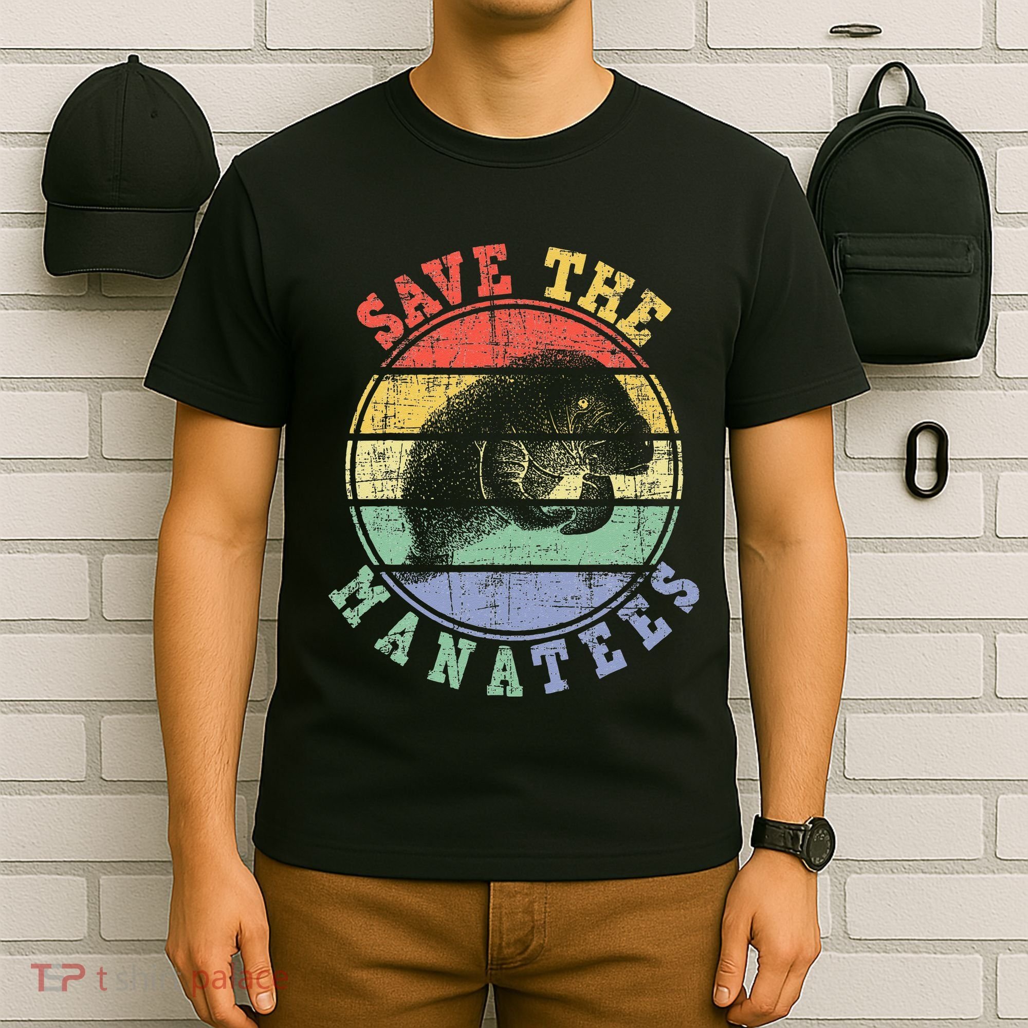 Save The Manatees Manatee Lover Zookeeper Marine Biologist T-Shirt