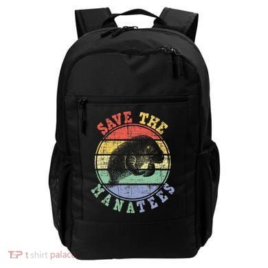 Save The Manatees Manatee Lover Zookeeper Marine Biologist Backpack
