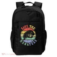 Save The Manatees Manatee Lover Zookeeper Marine Biologist Backpack thumb 0