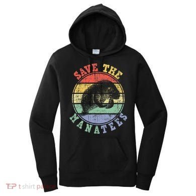 Save The Manatees Manatee Lover Zookeeper Marine Biologist Women's Hoodie