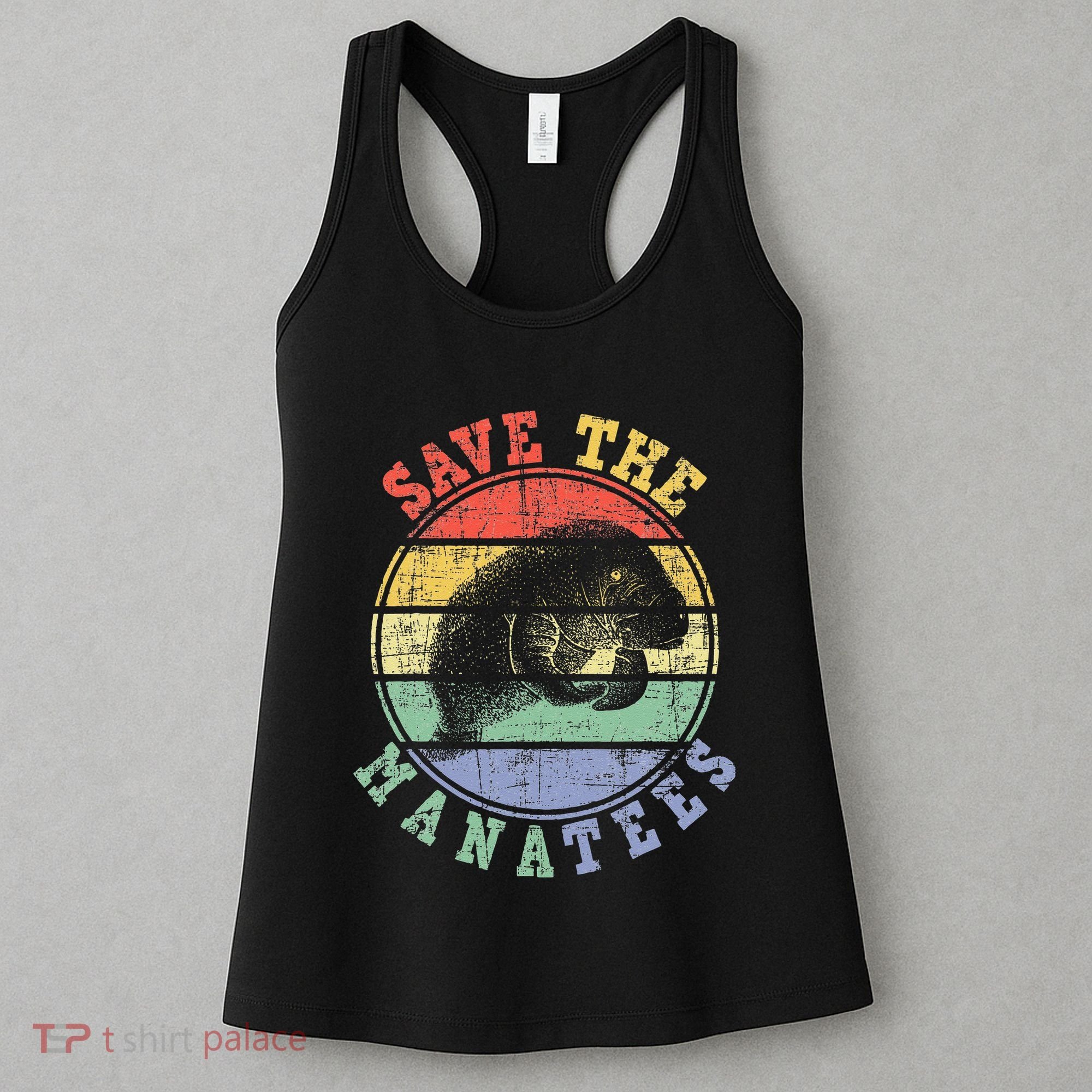 Save The Manatees Manatee Lover Zookeeper Marine Biologist Women's Tank Top