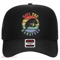 Save The Manatees Manatee Lover Zookeeper Marine Biologist Hat thumb 0