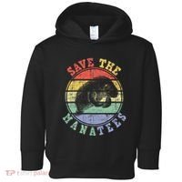 Save The Manatees Manatee Lover Zookeeper Marine Biologist Toddler Hoodie thumb 0