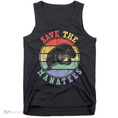 Save The Manatees Manatee Lover Zookeeper Marine Biologist Tank Top