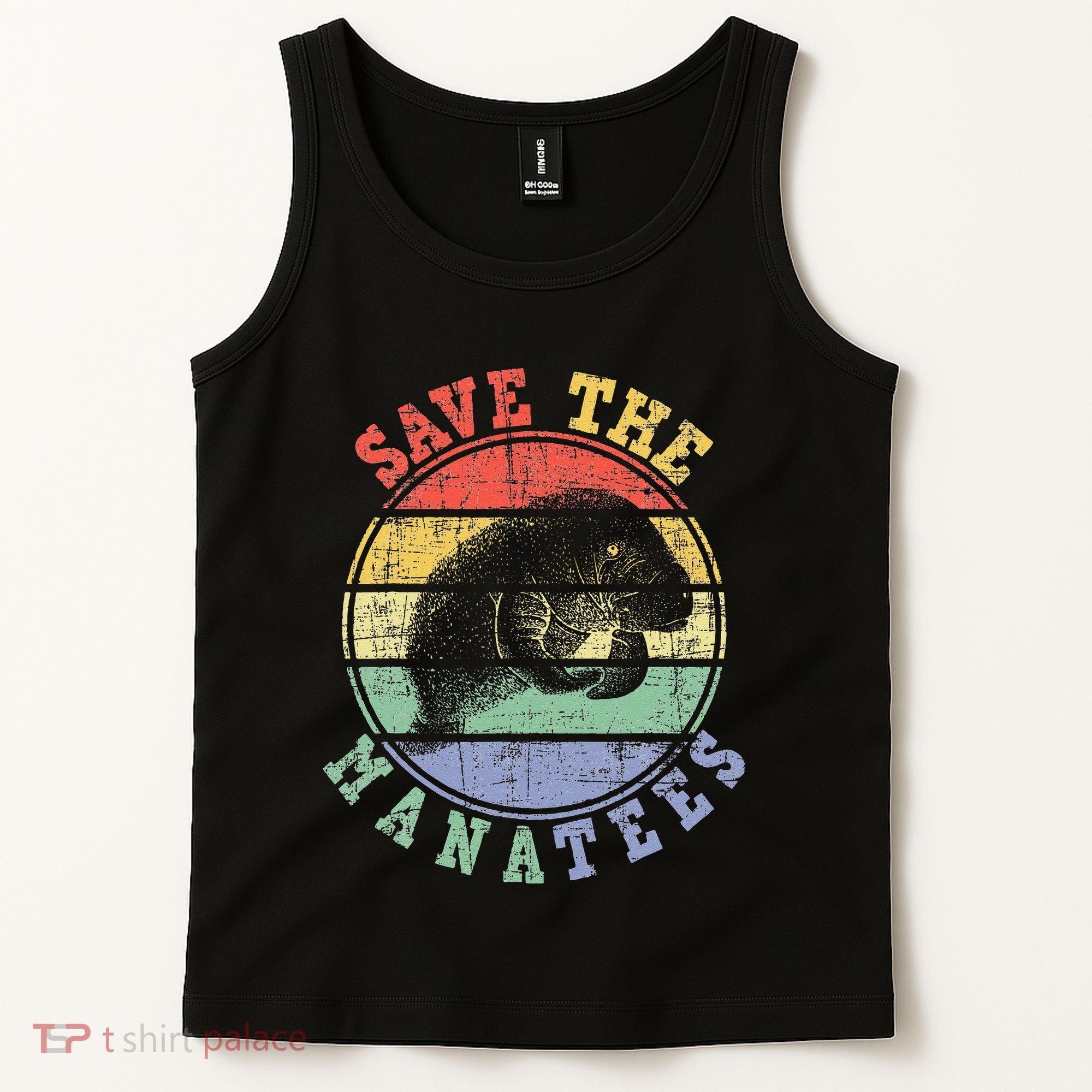 Save The Manatees Manatee Lover Zookeeper Marine Biologist Tank Top