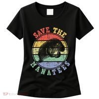 Save The Manatees Manatee Lover Zookeeper Marine Biologist Women's T-Shirt thumb 0