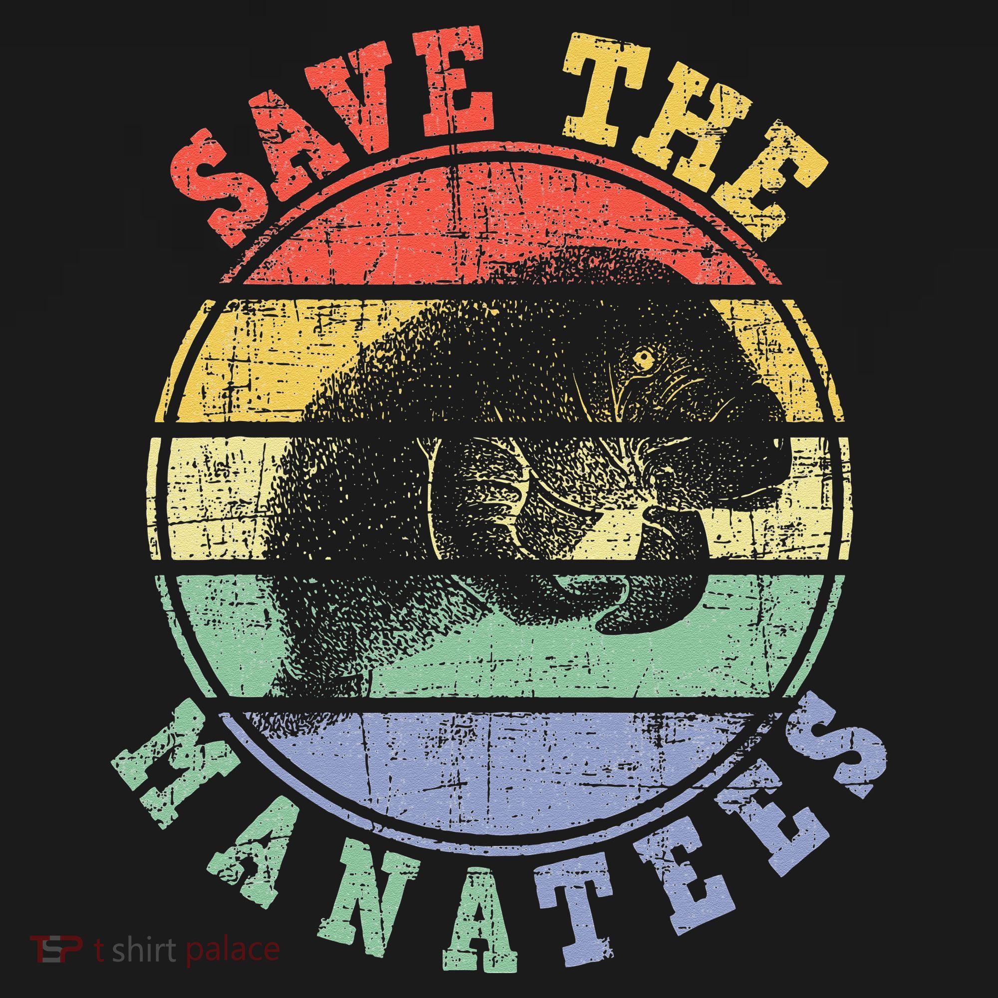 Save The Manatees Manatee Lover Zookeeper Marine Biologist Women's T-Shirt