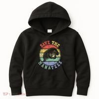 Save The Manatees Manatee Lover Zookeeper Marine Biologist Kids Hoodie thumb 0