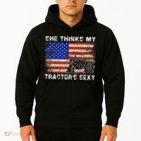 She Thinks My TractorS Sexy Tractor Driver Hoodie thumb 2