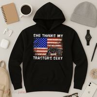 She Thinks My TractorS Sexy Tractor Driver Hoodie thumb 3