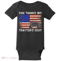 She Thinks My TractorS Sexy Tractor Driver Baby Bodysuit thumb 0
