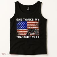 She Thinks My TractorS Sexy Tractor Driver Tank Top thumb 2