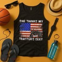 She Thinks My TractorS Sexy Tractor Driver Tank Top thumb 4