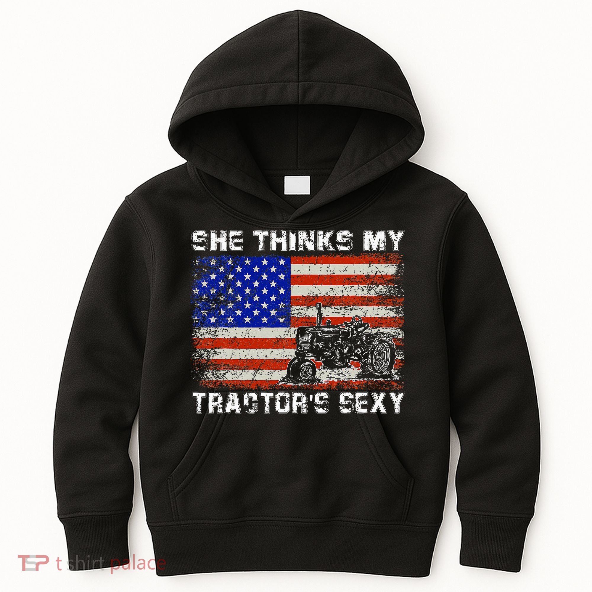 She Thinks My TractorS Sexy Tractor Driver Kids Hoodie