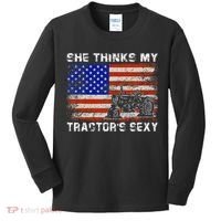 She Thinks My TractorS Sexy Tractor Driver Kids Long Sleeve Shirt thumb 0