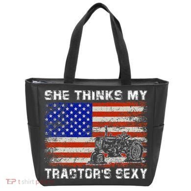 She Thinks My TractorS Sexy Tractor Driver Tote Bag