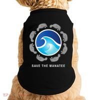 Save The Manatee Sea Cow Ocean Life Earth Day Novelty Doggie Tank thumb 0