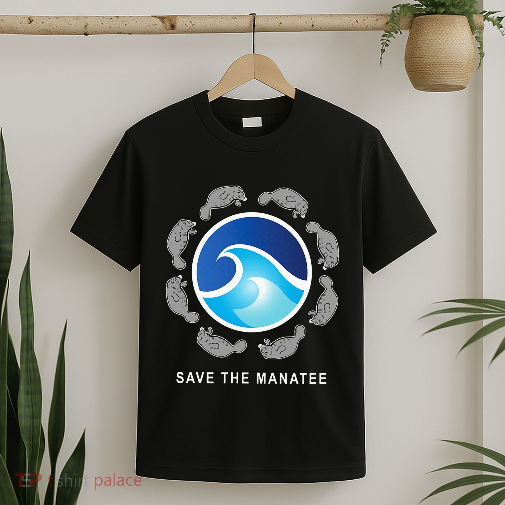 Save The Manatee Sea Cow Ocean Life Earth Day Novelty T-Shirt