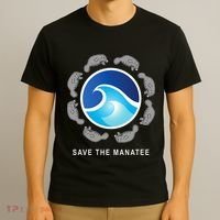 Save The Manatee Sea Cow Ocean Life Earth Day Novelty T-Shirt thumb 3