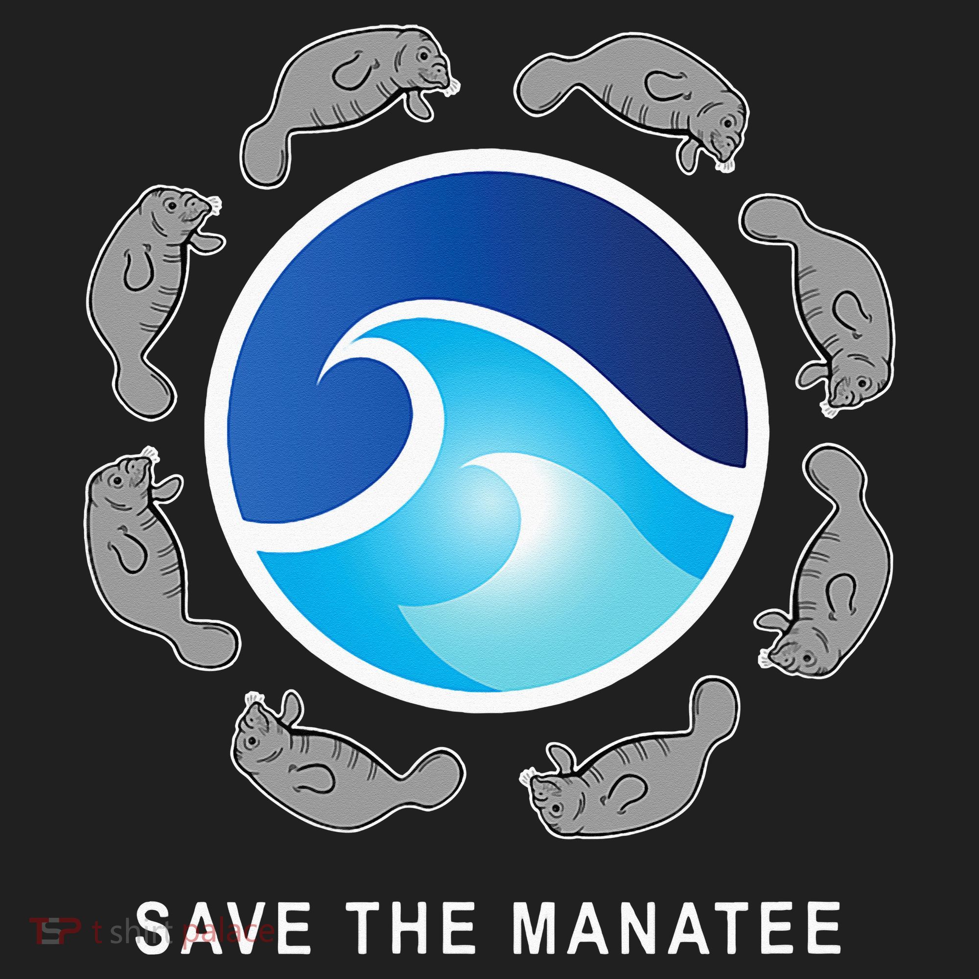Save The Manatee Sea Cow Ocean Life Earth Day Novelty Beanie