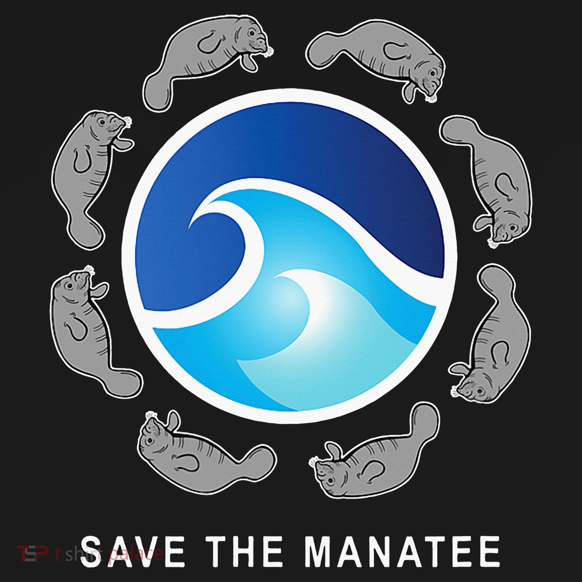 Save The Manatee Sea Cow Ocean Life Earth Day Novelty Women's Hoodie