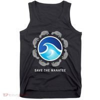 Save The Manatee Sea Cow Ocean Life Earth Day Novelty Tank Top thumb 0