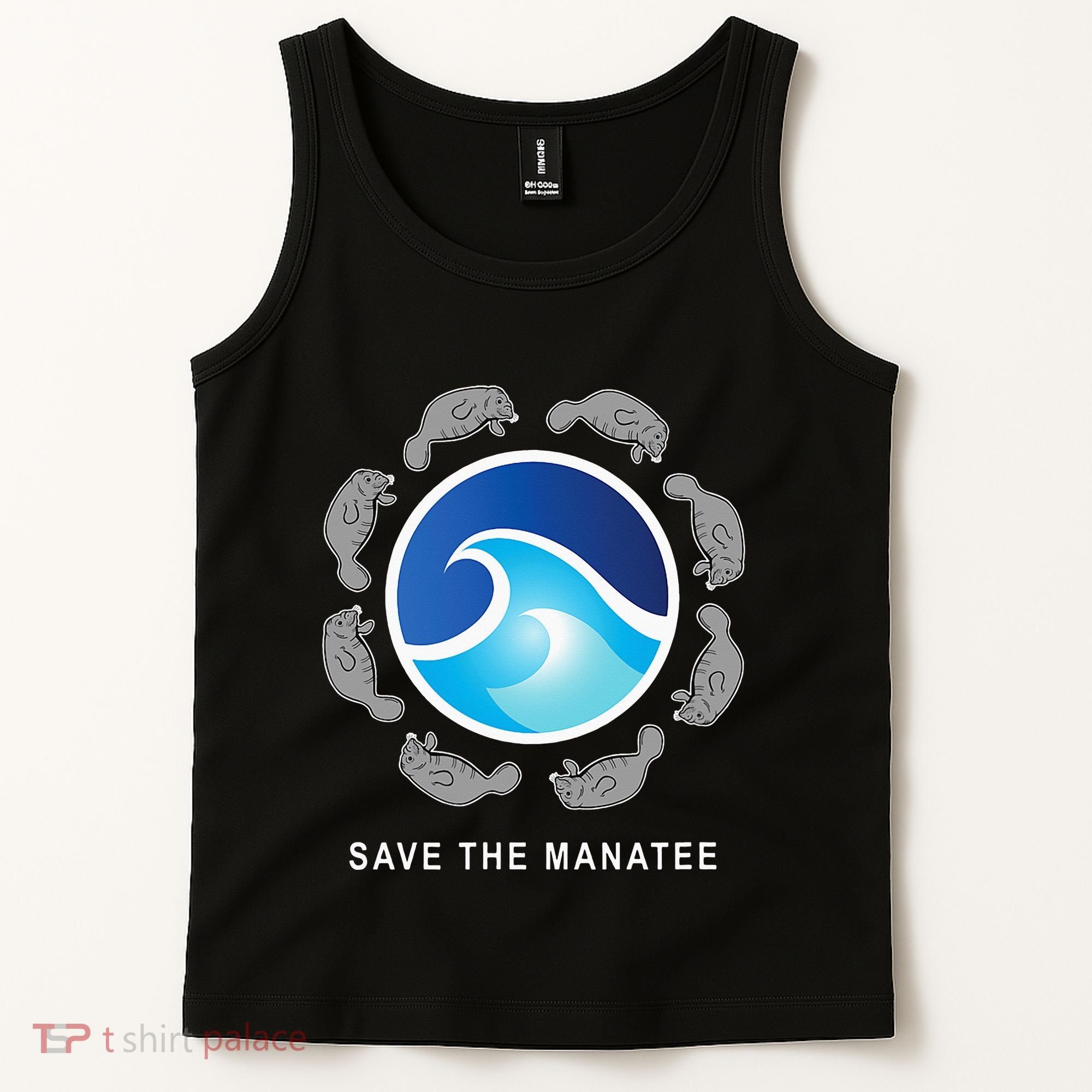 Save The Manatee Sea Cow Ocean Life Earth Day Novelty Tank Top