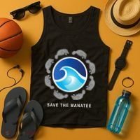 Save The Manatee Sea Cow Ocean Life Earth Day Novelty Tank Top thumb 4