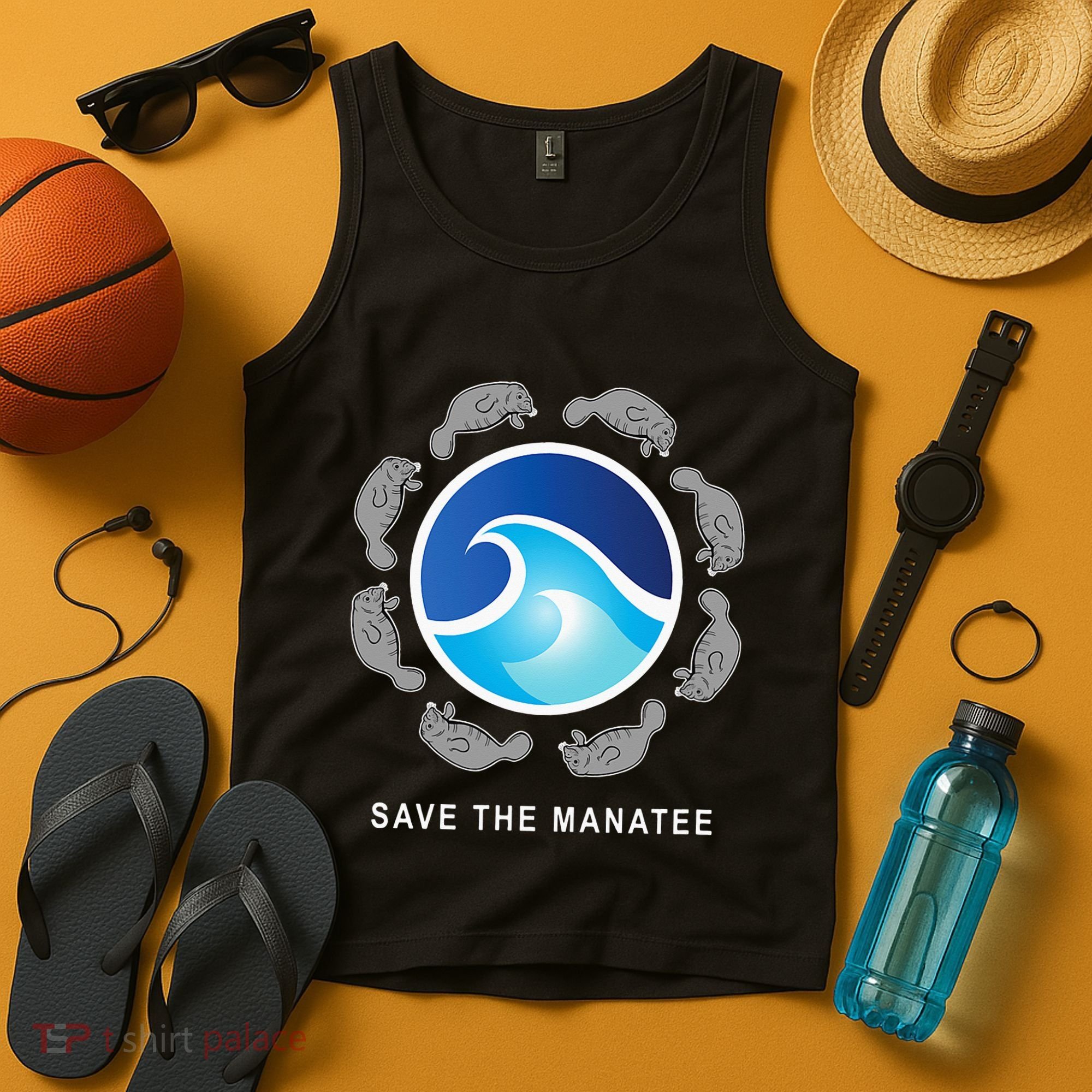 Save The Manatee Sea Cow Ocean Life Earth Day Novelty Tank Top
