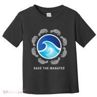 Save The Manatee Sea Cow Ocean Life Earth Day Novelty Toddler T-Shirt thumb 0