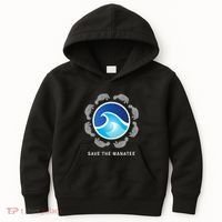 Save The Manatee Sea Cow Ocean Life Earth Day Novelty Kids Hoodie thumb 0