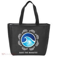 Save The Manatee Sea Cow Ocean Life Earth Day Novelty Tote Bag thumb 0