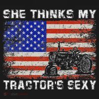 She Thinks My TractorS Sexy Tractor Driver USA-Made Doggie Bandana thumb 2