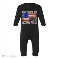 She Thinks My TractorS Sexy Tractor Driver Infant Fleece One Piece thumb 0