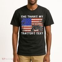 She Thinks My TractorS Sexy Tractor Driver Tall T-Shirt thumb 2