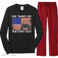 She Thinks My TractorS Sexy Tractor Driver Long Sleeve Pajama Set thumb 0