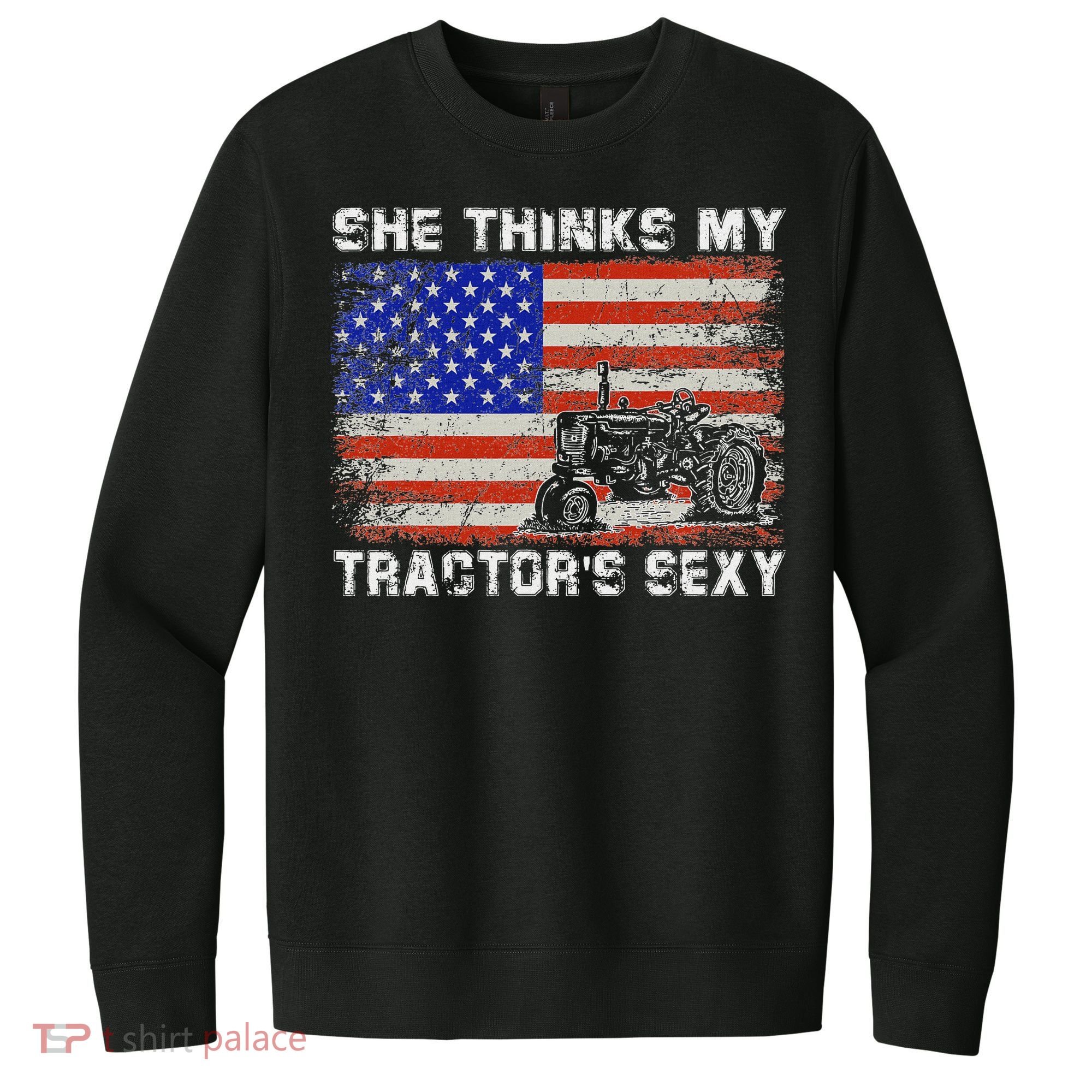 She Thinks My TractorS Sexy Tractor Driver V.I.T. Fleece Crew Sweatshirt