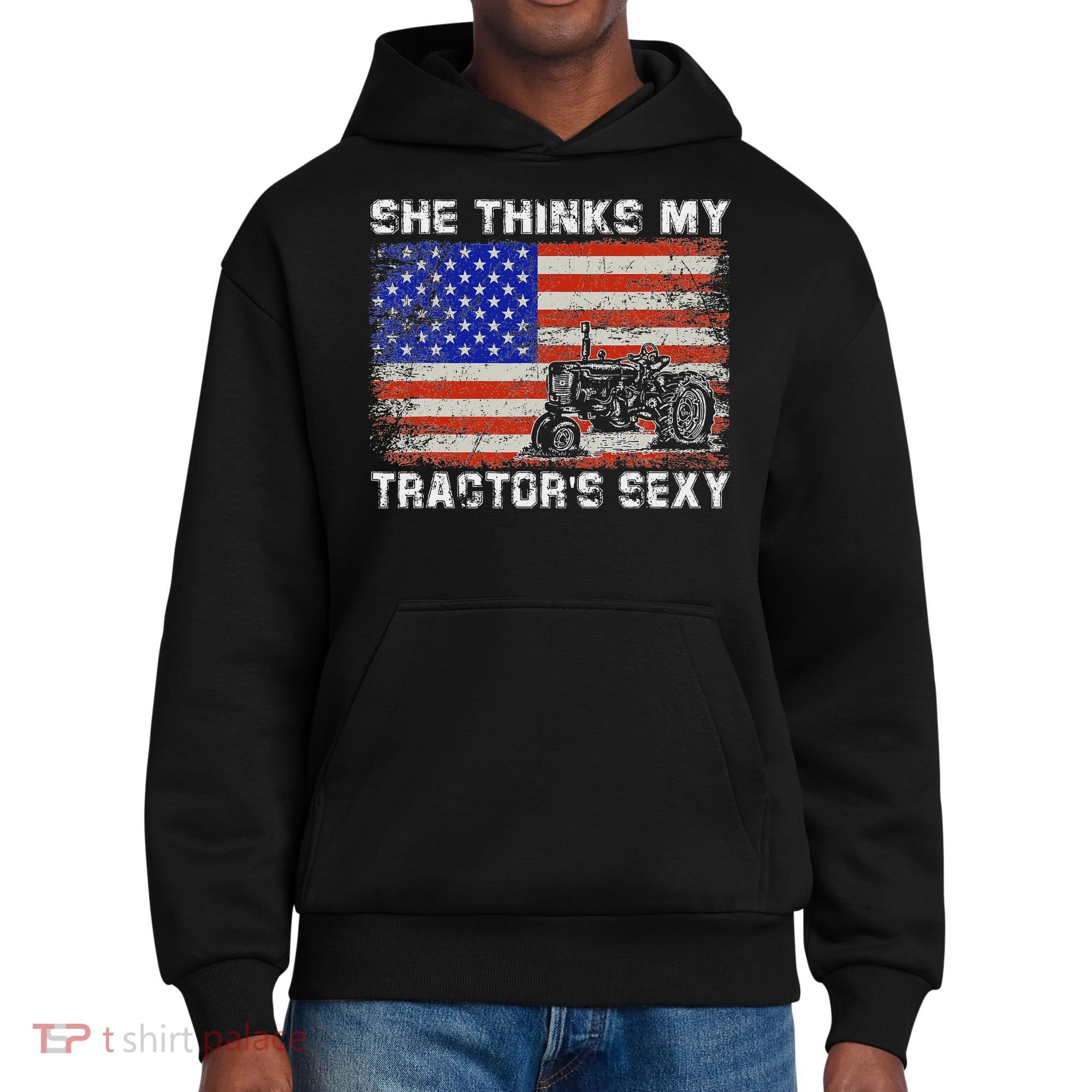 She Thinks My TractorS Sexy Tractor Driver District V.I.T. Heavyweight Hoodie