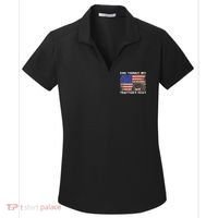 She Thinks My TractorS Sexy Tractor Driver Women's Dry Zone Grid Polo thumb 0