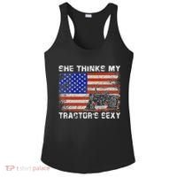 She Thinks My TractorS Sexy Tractor Driver Ladies PosiCharge Competitor Racerback Tank thumb 0