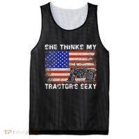She Thinks My TractorS Sexy Tractor Driver Mesh Reversible Basketball Jersey Tank thumb 0