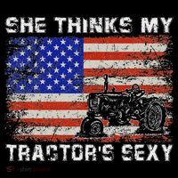 She Thinks My TractorS Sexy Tractor Driver Mesh Reversible Basketball Jersey Tank thumb 2