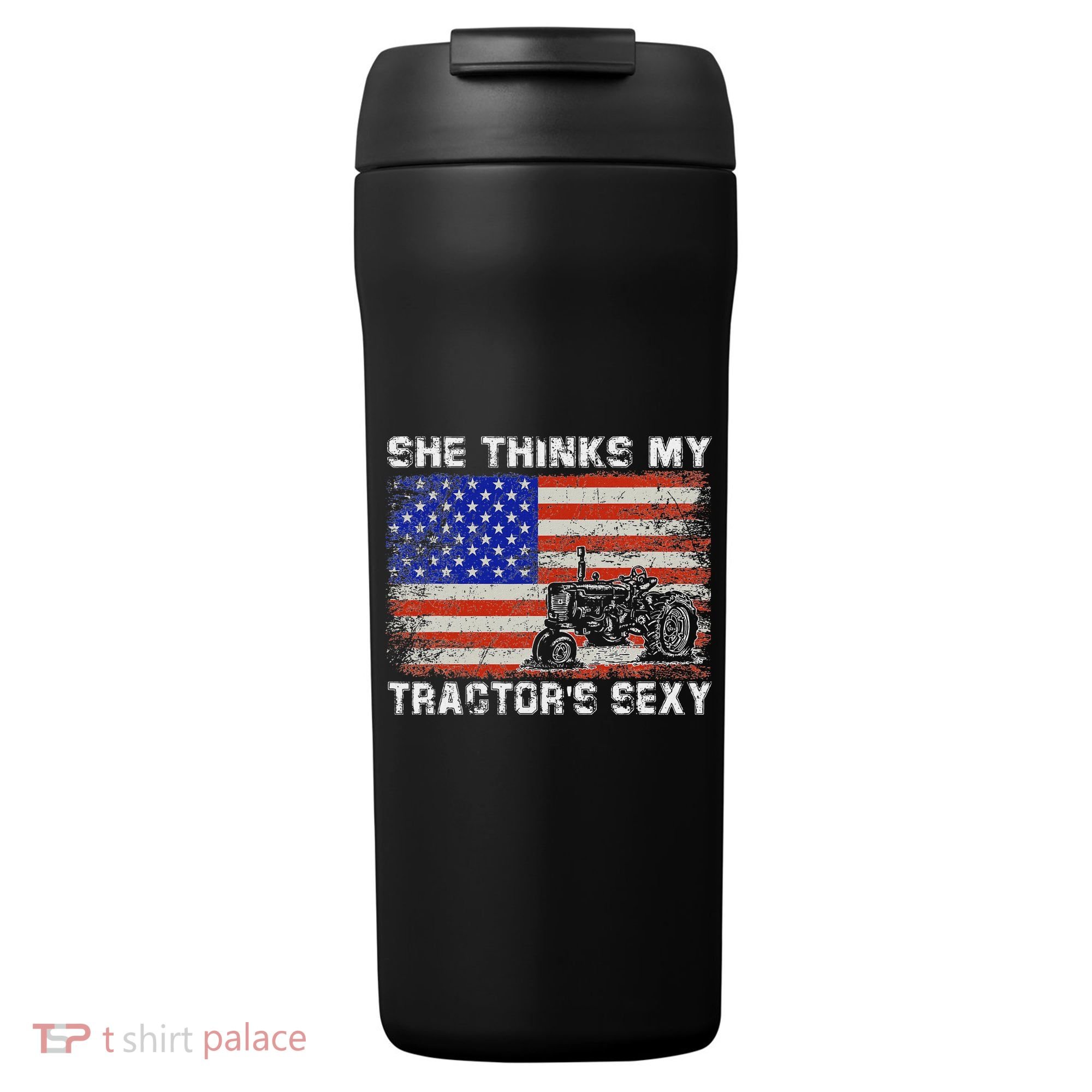 She Thinks My TractorS Sexy Tractor Driver 24oz Duet Stainless Steel Tumbler