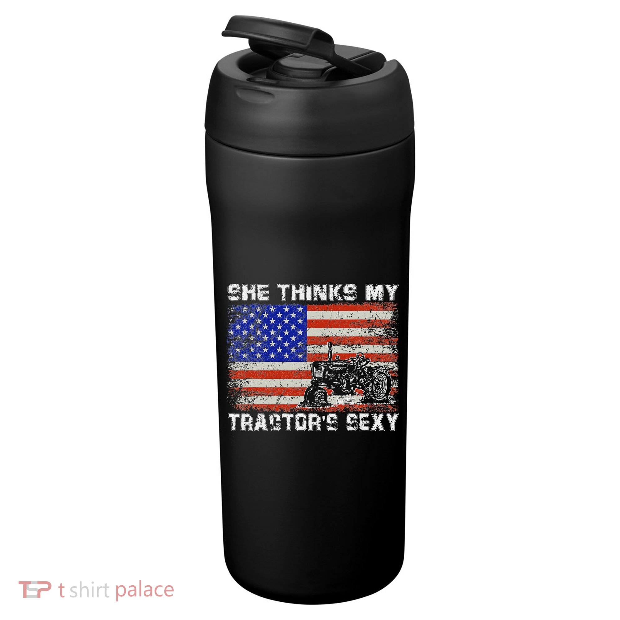 She Thinks My TractorS Sexy Tractor Driver 24oz Duet Stainless Steel Tumbler