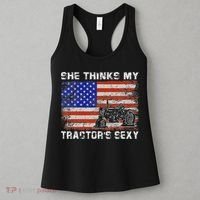 She Thinks My TractorS Sexy Tractor Driver Women's Tank Top thumb 3