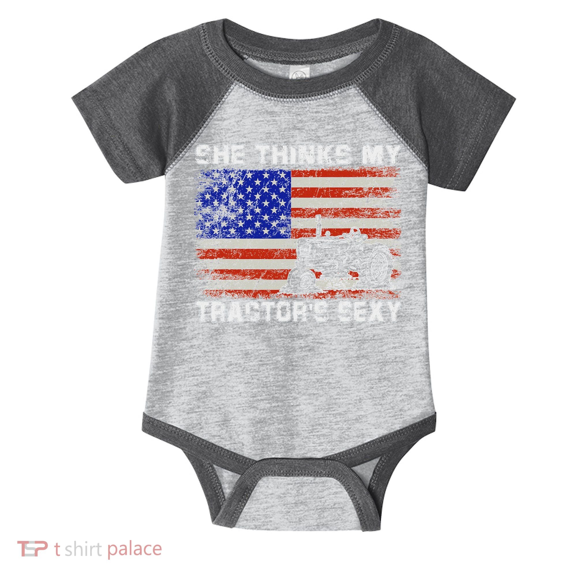 She Thinks My TractorS Sexy Tractor Driver Infant Baby Jersey Bodysuit