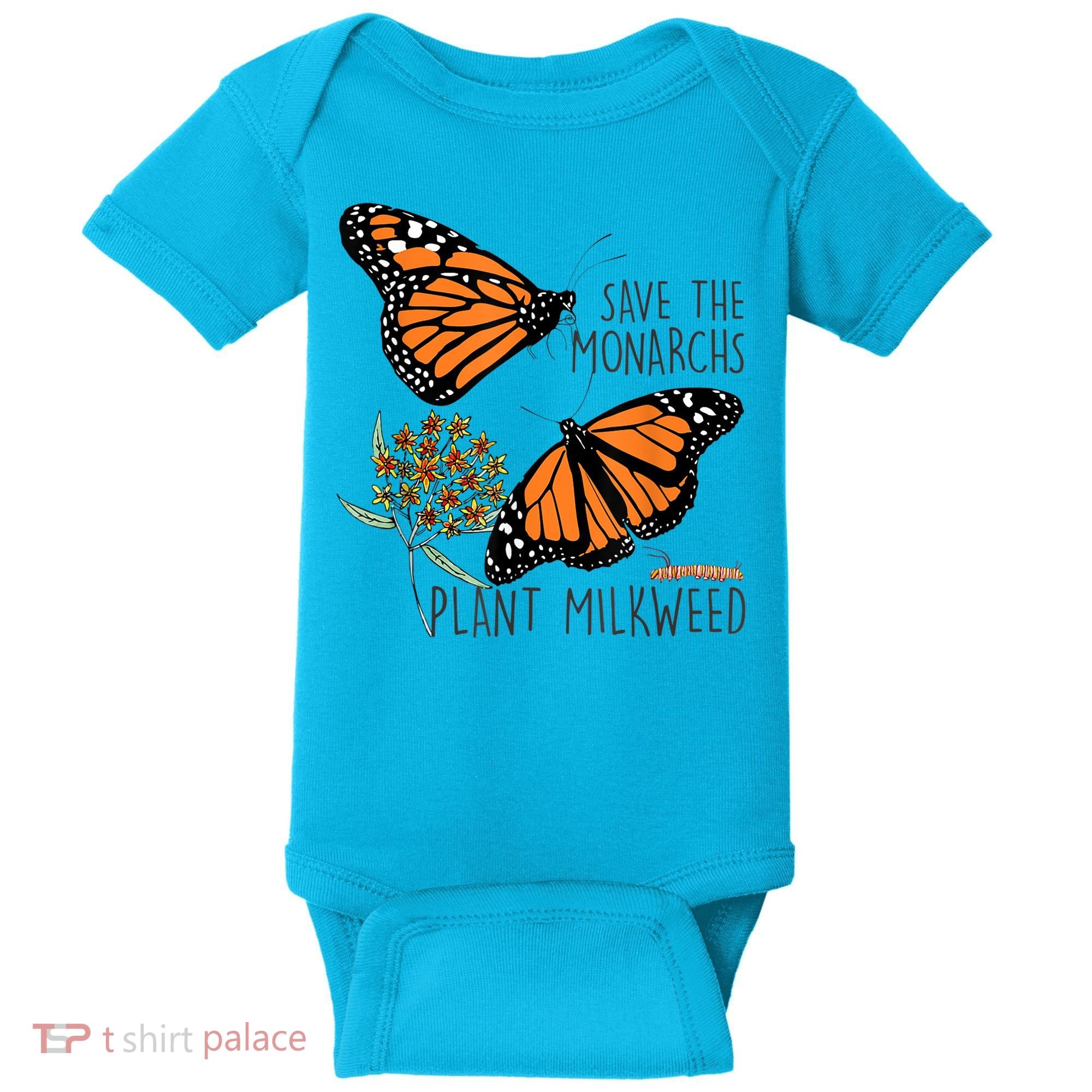Save The Monarchs Plant Some Milkweed Butterfly Gift Meaningful Gift Baby Bodysuit