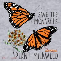Save The Monarchs Plant Some Milkweed Butterfly Gift Meaningful Gift Women's Sweatshirt thumb 2