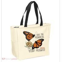 Save The Monarchs Plant Some Milkweed Butterfly Gift Meaningful Gift Tote Bag thumb 2
