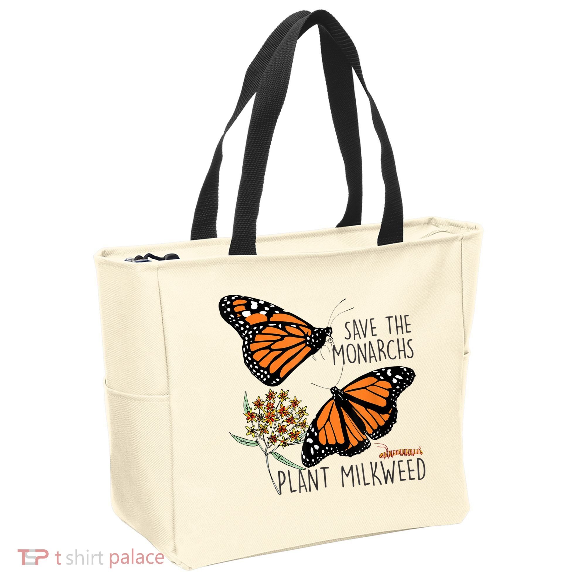 Save The Monarchs Plant Some Milkweed Butterfly Gift Meaningful Gift Tote Bag